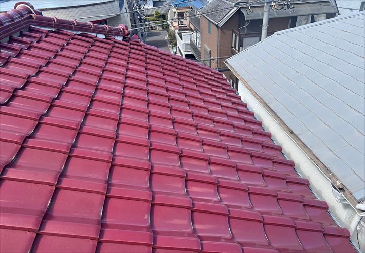 横浜市中区打越へ割れた瓦の調査に伺いました